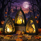 Halloween LED-Windlaterne