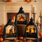 Lanterne à bougie LED sans flamme pour Halloween