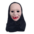 Kapuzenkopfmaske alte Hexe