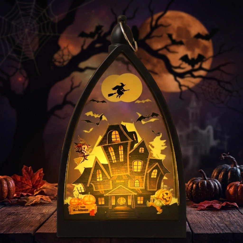 Halloween LED-Windlaterne