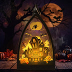 Halloween LED-Windlaterne