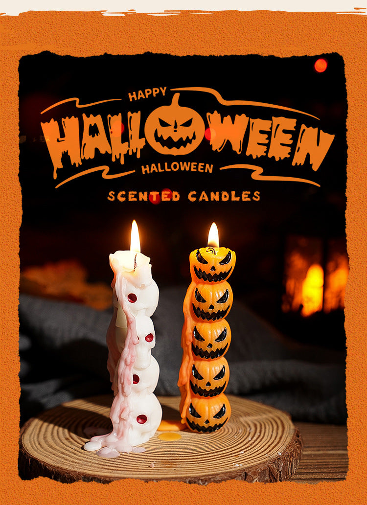 Bougie effrayante d’Halloween