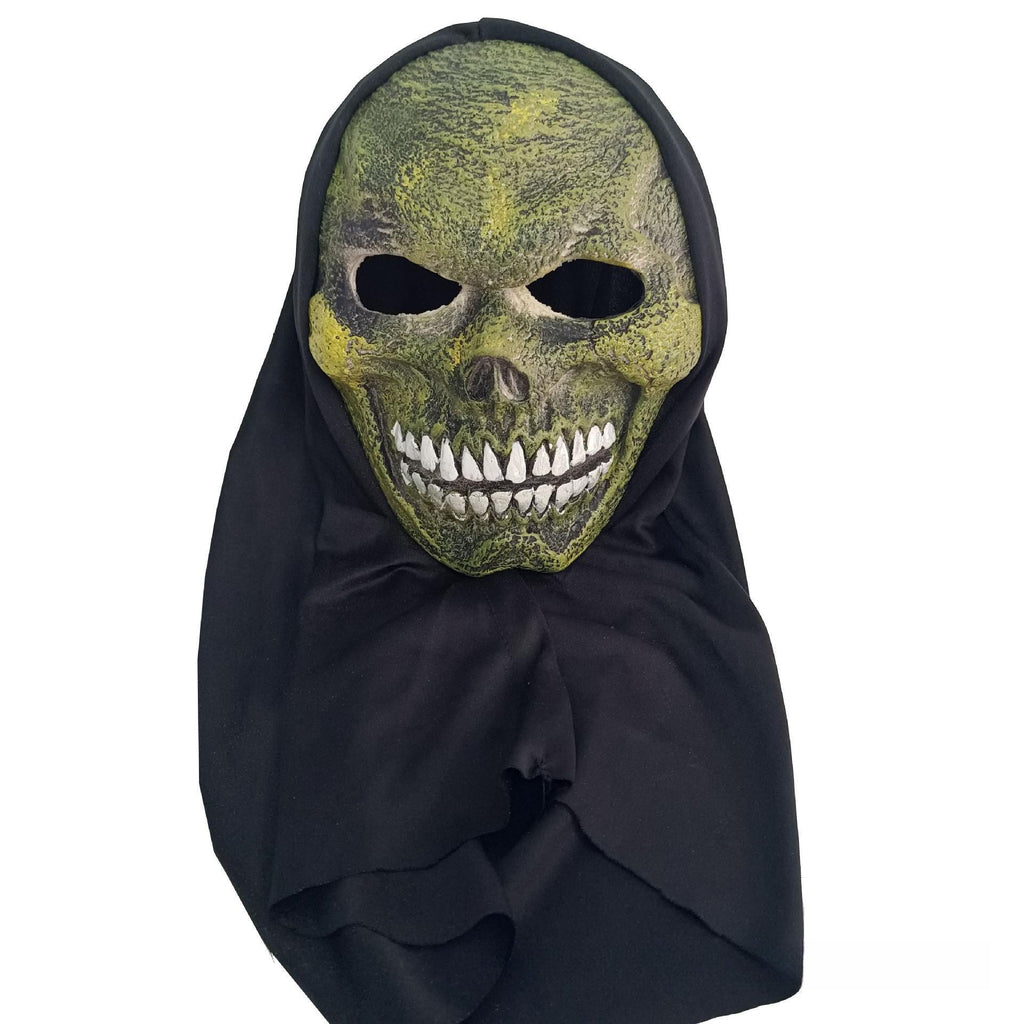 Kapuzenkopfmaske alte Hexe