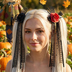 Long Ribbon Side Hair Clip