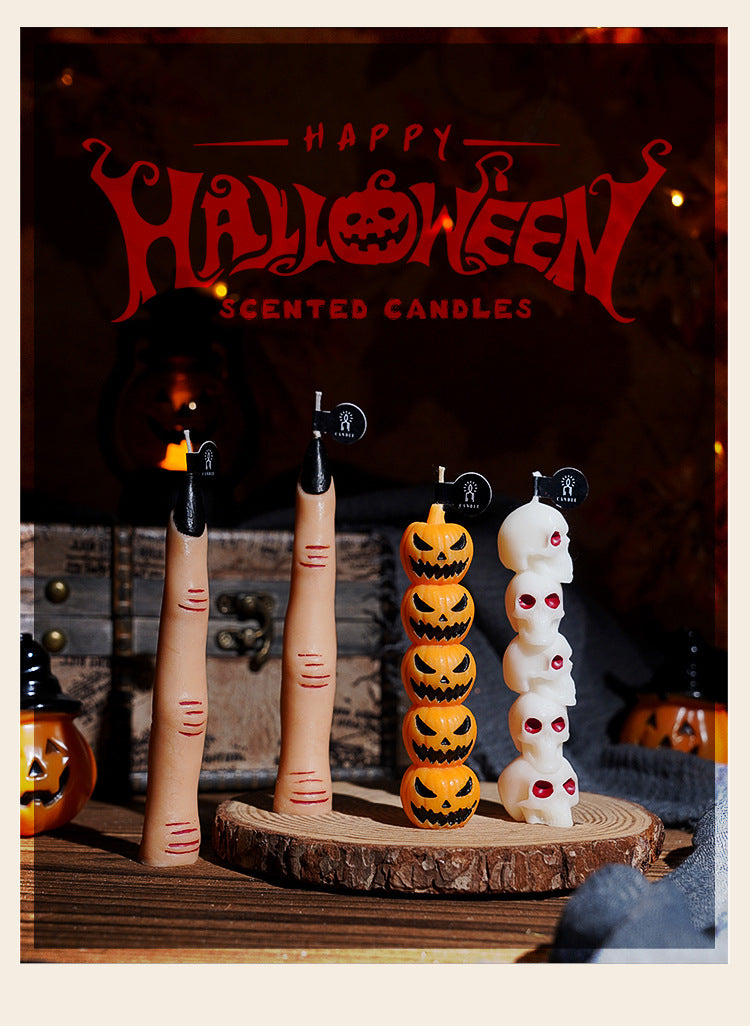 Bougie effrayante d’Halloween