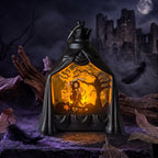 Lanterne à bougie LED sans flamme pour Halloween