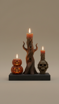 Antique-Style Halloween Candle Set