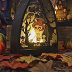Halloween LED-Windlaterne