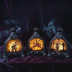 Lanterne à bougie LED sans flamme pour Halloween